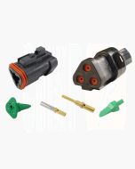 Deutsch DT3-4-CAT 3 Way CAT Spec Connector Kit with Gold Contacts