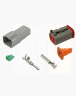 Deutsch DT Series 4 Way Connector Kit with F Crimp Contacts