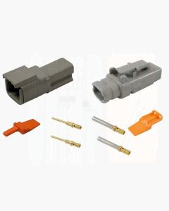 Deutsch DTM2-E007 Heatshrink Adaptor Connector Kit with Gold Terminals