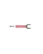 Quikcrimp Heatshrink Fork/ Spade Terminal 5mm - Red Pack of 100