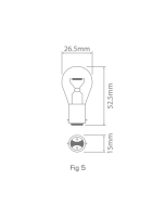 Ionnic 1058/10 Globe Halogen 12V 21W BA15D