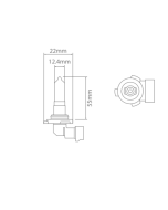 Ionnic 9006 Globe Halogen HB4 12V 51W P22d Base