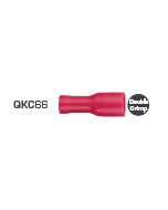 Quikcrimp QKC66 Red Female Vinyl 4.8mm Blade Terminals - Full Insulated 