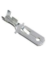 Quickcrimp Non Insulated Male Crimp Terminals - Tin Plated Brass, 6.3mm Tab, 1.5-3.0mm2 wire size