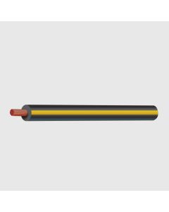 Ionnic TW100-BLK/YEL-500 Thin Wall Black Cable - Yellow Trace (1.0mm2)