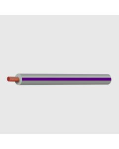 Ionnic TW100-GRY/PUR-500 Thin Wall Grey Cable - Purple Trace (1.0mm2)