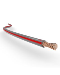 Ionnic TW200-RED/GRY-500 Thin Wall Red Cable - Grey Trace (2.0mm2)