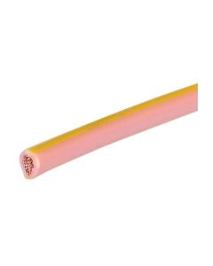 Ionnic TW100-YEL/PNK-500 Thin Wall Yellow Cable - Pink Trace (1.0mm2)