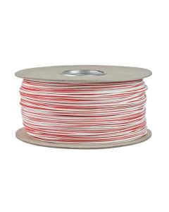 Ionnic TW200-RED/WHT-500 Thin Wall Red Cable - White Trace (2.0mm2)