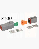 Deutsch DT Series 6 Pin Connector Kit (Box of 100)