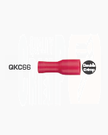 Quikcrimp QKC66 Red Female Vinyl 4.8mm Blade Terminals - Full Insulated 